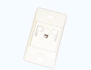 L-shaped safety receptacle set ( 2P+E )