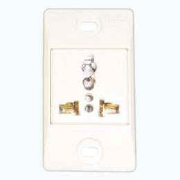 Universal receptacle set ( 2P+E )