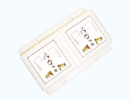 2 Universal + L-shaped safety receptacle set ( 2P+E )