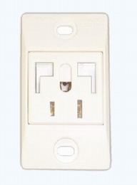 Standard U.S.A + L-shaped safety receptacle set(2P+E)