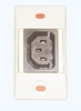 IEC female receptacle set (2P+E)