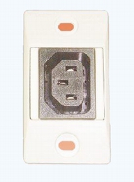 IEC female receptacle set (2P+E)