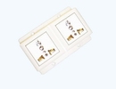2 Universal receptacle set (2P+E)