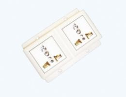 2 Universal receptacle set Screw type(2P+E)