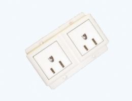 2 Standard U.S.A receptacle set Screw type (2p+E)