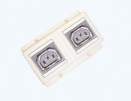 2 IEC female receptacle set (2P+E)