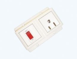 Circuit breaker &amp; Standard U.S.A receptacle set