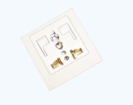 Universal + L-shaped safety receptacle set(2P+E)