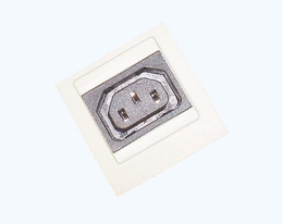 IEC female receptacle set (2P+E)