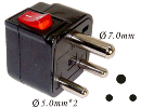 Universal Adaptor(With power switch)