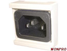 IEC male receptacle