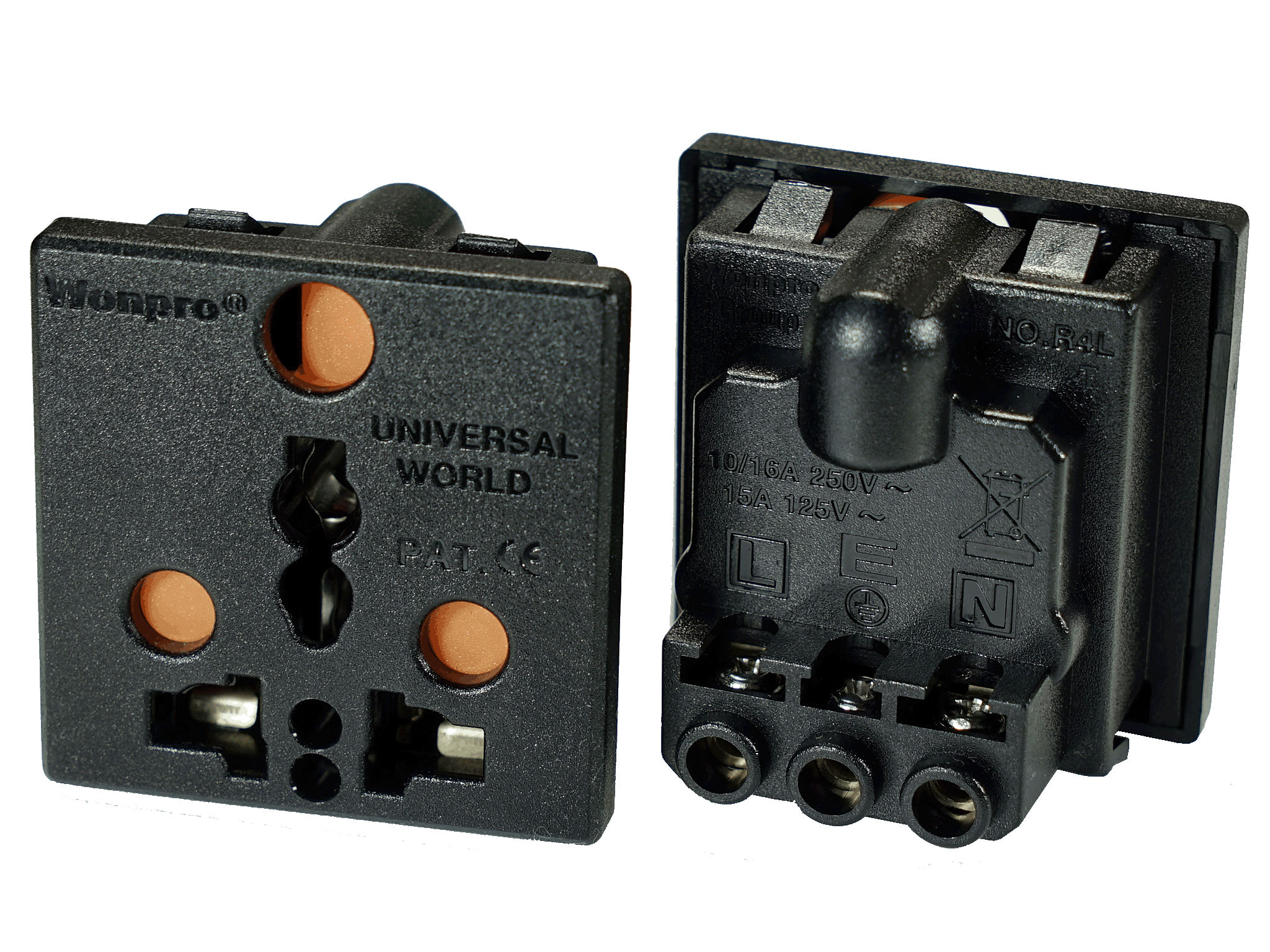 World plugs applicable.