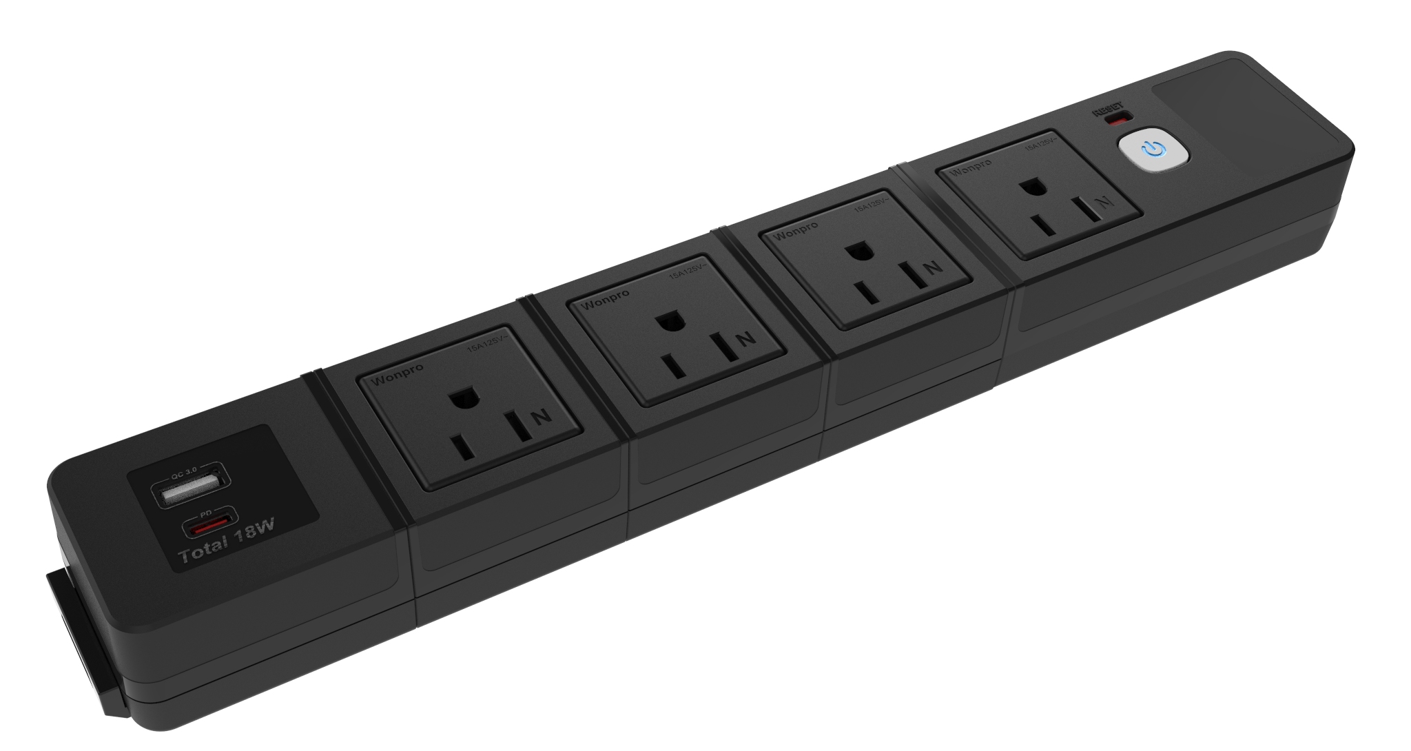 Modular multifunctional extension socket, YP-R5AS-U-I