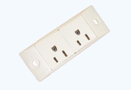 2 Standard U.S.A receptacle set (2p+E)