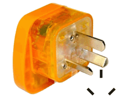萬用轉接器-附安全門及電壓指示燈：2P+E接地型
